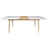 Princeton High Gloss White Large Extending Dining Table