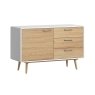 Princeton High Gloss White Small Sideboard