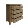 Kettle Interiors Smoked Oak 2 Over 3 Chest of Drawers