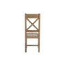 Kettle Interiors Smoked Oak Cross Back Dining Chair in Natural Check