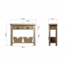 Kettle Interiors Smoked Oak Console Table