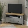 Chester Oak Painted Grey - Corner TV Unit 90cm Wide| Moles Breath Grey Chester Oak Painted Grey - Corner TV Unit 90cm Wide| Moles Breath Grey