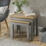 Chester Oak Painted Grey - Nest of Tables| Moles Breath Grey Chester Oak Painted Grey - Nest of Tables| Moles Breath Grey