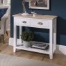 Chester Oak Painted White - 2 Console Table 85cm Wide| F&B All White Chester Oak Painted White - 2 Console Table 85cm Wide| F&B All White