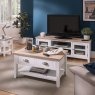Chester Oak Painted White - Small 2 Door Sideboard 95cm Wide| F&B All White Chester Oak Painted White - Small 2 Door Sideboard 95cm Wide| F&B All White