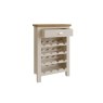 Oak City - Dorset Painted Truffle Grey Oak Wine Rack Cabinet Oak City - Dorset Painted Truffle Grey Oak Wine Rack Cabinet