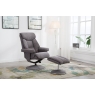 Global Furniture Alliance (G.F.A.) Bianca Swivel Recliner Chair and Stool