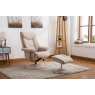 Bianca Swivel Recliner Chair and Stool