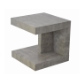 Value Mark Lyra End Table in Concrete Finish