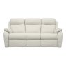 G Plan Kingsbury Leather 3 Seater Curved Sofa