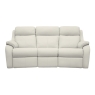 G Plan Upholstery G Plan Kingsbury Leather 3 Seater Curved Sofa