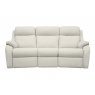 G Plan Kingsbury Leather 3 Seater Curved Sofa