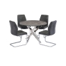 World Furniture Peru PU Leather Chair in Grey