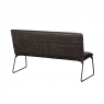 Baker Furniture Cooper Low Leather Bench in Grey