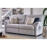 G Plan Seattle Fabric 3 Seater Sofa With Wood Feet