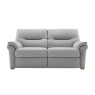 G Plan Upholstery G Plan Seattle Leather 2.5 Seater Sofa With Wood Feet