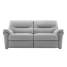 G Plan Upholstery G Plan Seattle Leather 3 Seater Sofa With Wood Feet