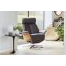 G Plan Upholstery G Plan Ergoform Oslo Leather Chair with Wood Side