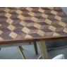 Baker Furniture Geometric Mango Wood 180cm Dining Table Set