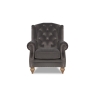 Hyde Line Buckley Fabric Chesterfield Wing Chair