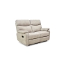 Monet 2 Seater Manual Recliner Sofa in Mink Fabric - STOCK