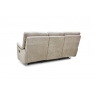 Premier Monet 3 Seater Manual Recliner Sofa in Mink Fabric - STOCK