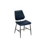 Baker Furniture Dalton Quilted Blue Dining Chair