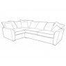 Fantasy L Shape Medium Corner Sofa With Scatter Back Fantasy L Shape Medium Corner Sofa With Scatter Back