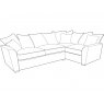 Fantasy L Shape Medium Corner Sofa With Scatter Back Fantasy L Shape Medium Corner Sofa With Scatter Back