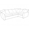 Buoyant Fantasy L Shape Medium Corner Sofa With Scatter Back