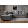 Fantasy L Shape Corner Chaise Sofa With Scatter Back Fantasy L Shape Corner Chaise Sofa With Scatter Back
