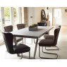 Baker Furniture Jordan Industrial 160cm Dining Table Set & x4 Oscar Dining Chairs