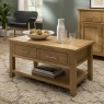 Chester Oak Coffee Table with Drawer 90x55cm Chester Oak Coffee Table with Drawer 90x55cm