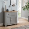 Chester Oak Painted Grey - Mini 2 Door Sideboard 75cm Wide| Moles Breath Grey Chester Oak Painted Grey - Mini 2 Door Sideboard 75cm Wide| Moles Breath Grey