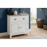 Chester Oak Painted White - Mini 2 Door Sideboard 75cm Wide| F&B All White Chester Oak Painted White - Mini 2 Door Sideboard 75cm Wide| F&B All White