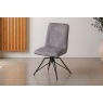 Lola Swivel Velvet Grey Dining Chair (Pair) Lola Swivel Velvet Grey Dining Chair (Pair)