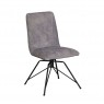 Lola Swivel Velvet Grey Dining Chair (Pair) Lola Swivel Velvet Grey Dining Chair (Pair)