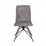 Baker Furniture Lola Swivel Velvet Grey Dining Chair
