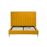 Baker Furniture Boxer Velvet Bed Frame in Yellow Turmeric