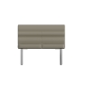 Kettle Interiors Camden Taupe Upholstered 1m Dining Bench with Back