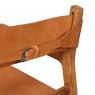 Carlton Furniture Calne Vintage Chair with Leather Saddle in Tan