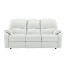G Plan Upholstery G Plan Mistral Leather 3 Seater 3 Cushion Sofa
