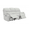 G Plan Upholstery G Plan Mistral Leather 3 Seater 3 Cushion Sofa