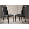 ALF ALF Italia Pablo Set Of 2 Dining Chairs in Black Matt Eco Leather