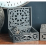 Hill Interiors Online Carved Antique Metallic Wooden Box