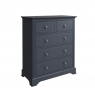 Oak City - Cotswold Midnight Grey 2 Over 3 Chest of Drawers
