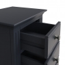 Kettle Interiors Oak City - Cotswold Midnight Grey Large Bedside Table