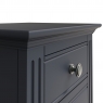 Kettle Interiors Oak City - Cotswold Midnight Grey Large Bedside Table