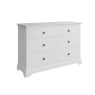 Kettle Interiors Oak City - Cotswold White 6 Drawer Chest of Drawers