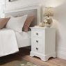 Kettle Interiors Oak City - Cotswold White Large Bedside Table